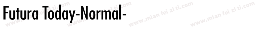 Futura Today-Normal字体转换